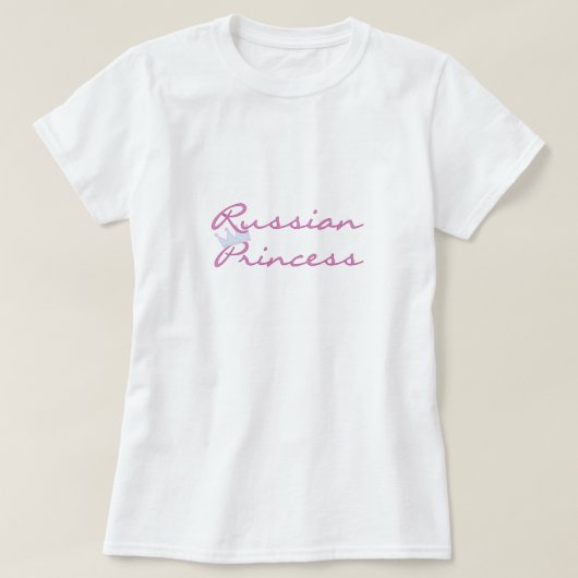 Russische prinses t-shirt (Design voorkant)