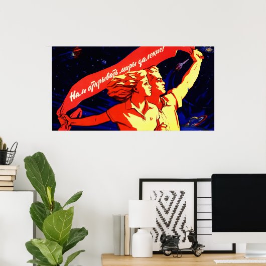 Russische propaganda poster (Thuiskantoor)