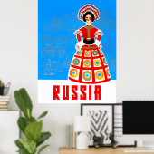 Russische reisposter poster (Thuiskantoor)