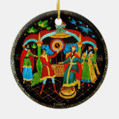 Russische  Retro Fairy Tale Fantasy Colorful Keramisch Ornament (Achterkant)