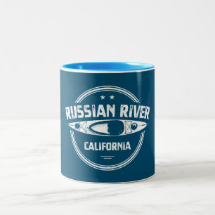 Russische rivier California Kayaking Tweekleurige Koffiemok
