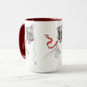 Russische Rode Borzoi-Mok Mok (Voorkant links)