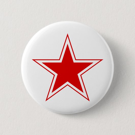 Russische Rode Star Ronde Button 5,7 Cm (Voorkant)