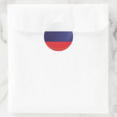 Russische ronde-pictogramvlag ronde sticker (Tas)
