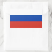 Russische/Russische vlag Rechthoekige Sticker (Tas)