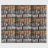 Russische Santas Cadeaupapier (Vlak)