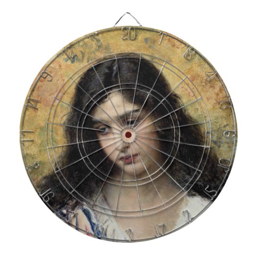 Russische schoonheid (door Konstantin Makovsky) Dartbord (Voorkant)