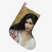 Russische schoonheid (door Konstantin Makovsky) Grote Kerstsok (Voorkant (Hangend))