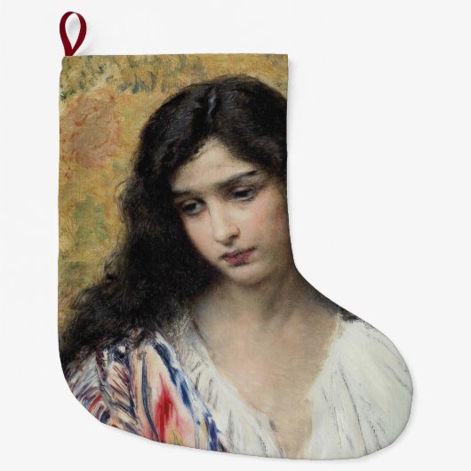 Russische schoonheid (door Konstantin Makovsky) Grote Kerstsok (Voorkant)