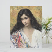 Russische schoonheid (door Konstantin Makovsky) Kaart (Staand voorkant)