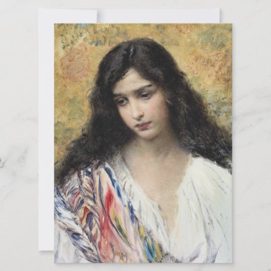 Russische schoonheid (door Konstantin Makovsky) Kaart (Voorkant)