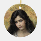 Russische schoonheid (door Konstantin Makovsky) Keramisch Ornament (Voorkant)