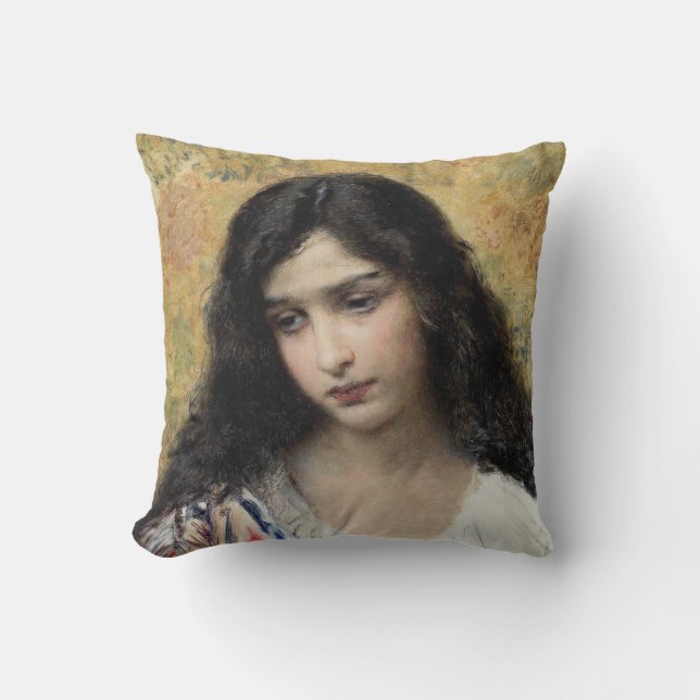 Russische schoonheid (door Konstantin Makovsky) Kussen (Voorkant)