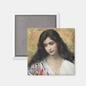 Russische schoonheid (door Konstantin Makovsky) Magneet (Voorkant / Achterkant)