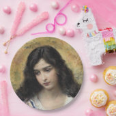 Russische schoonheid (door Konstantin Makovsky) Papieren Bordje (Feest)