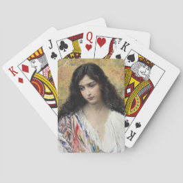 Russische schoonheid (door Konstantin Makovsky) Pokerkaarten