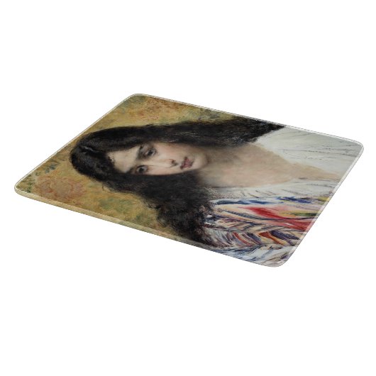 Russische schoonheid (door Konstantin Makovsky) Snijplank (Hoek)