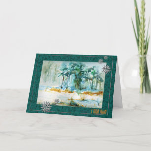 Russische Seizoensgebonden nieuwjaarskaart met sne Feestdagen Kaart