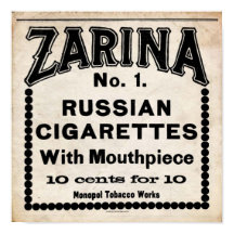 Russische sigarettensignor Zarina