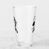 Russische sikkel en hamerboze invasie glas (Rechts)