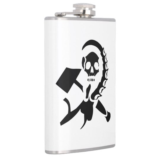 Russische sikkel en hamerboze invasie heupfles (Rechts)