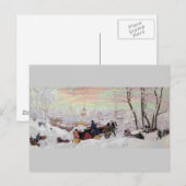 Russische Sleigh Ride Briefkaart (Voorkant / Achterkant)