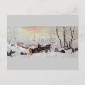 Russische Sleigh Ride Briefkaart (Voorkant)