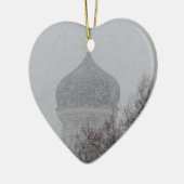 Russische sneeuwstorm keramisch ornament (Links)