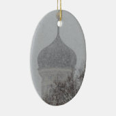 Russische sneeuwstorm keramisch ornament (Rechts)