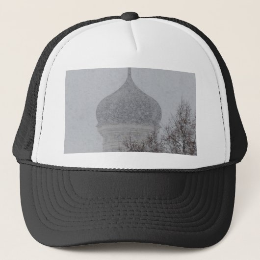 Russische sneeuwstorm trucker pet (Voorkant)