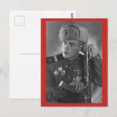  Russische soldaat Briefkaart (Voorkant / Achterkant)