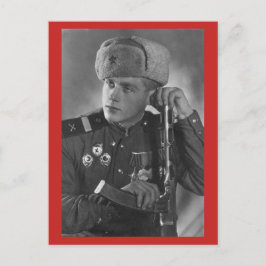 Russische soldaat Briefkaart