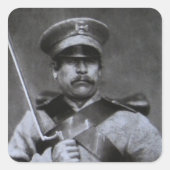 Russische soldaat vierkante sticker (Voorkant)