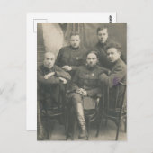 Russische soldaten Briefkaart (Voorkant / Achterkant)