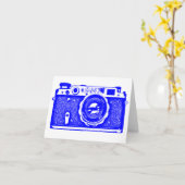 Russische Sovjet-camera - blauw Kaart (Gele Bloem)