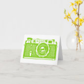 Russische Sovjet-camera - Martian Green Kaart (Gele Bloem)