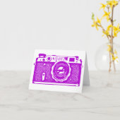 Russische Sovjetcamera - Paars Kaart (Gele Bloem)