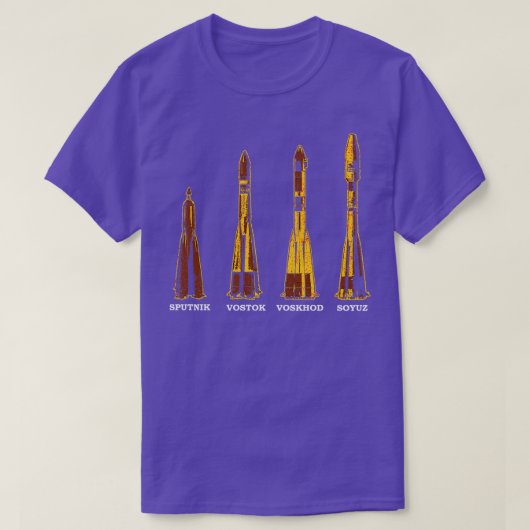 Russische Sovjetraketten T-shirt (Design voorkant)