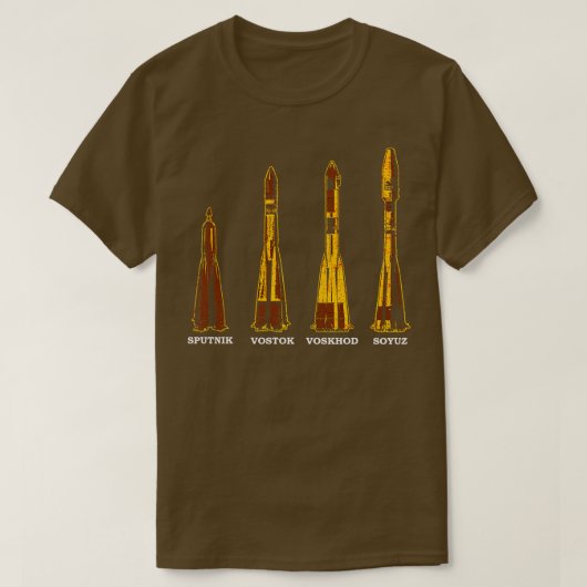 Russische Sovjetraketten T-shirt (Design voorkant)