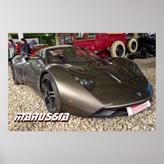 Russische sportauto Marussia Poster (Voorkant)