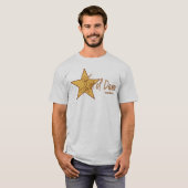 Russische Star Full - rode contouren T-shirt (Voorkant volledig)
