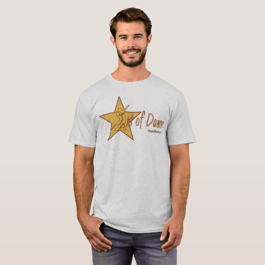 Russische Star Full - rode contouren T-shirt (Voorkant volledig)