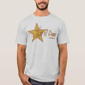 Russische Star Full - rode contouren T-shirt (Voorkant)