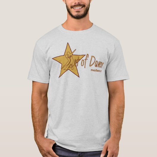 Russische Star Full - rode contouren T-shirt (Voorkant)