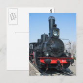 Russische  stoomlocomotief OV-841 Briefkaart (Voorkant / Achterkant)
