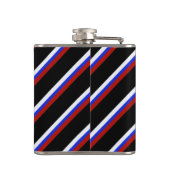 Russische stripvlag heupfles (Achterkant)