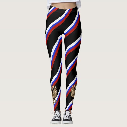 Russische stripvlag leggings (Voorkant)