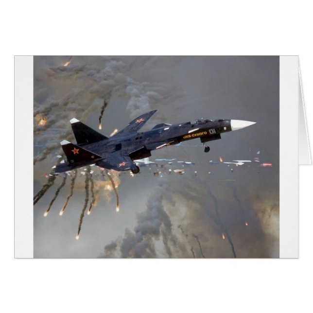 RUSSISCHE SUKHOI SU-27 "FLANKER" (Voorkant Horizontaal)