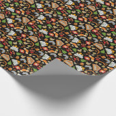 Russische symbolen: gekleurd  patroon. cadeaupapier (Hoek)