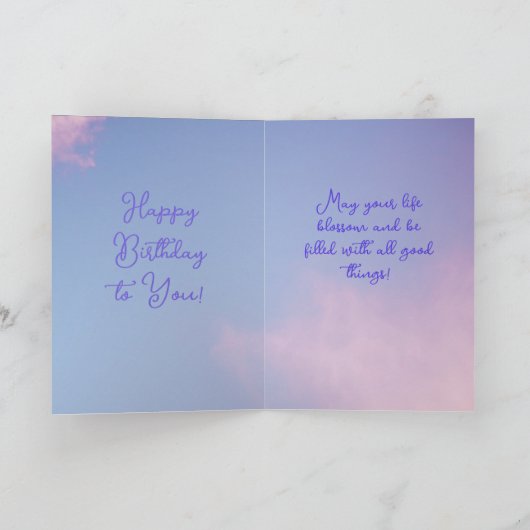 Russische taal Gelukkige Verjaardag С Днём рожд е  Kaart (Binnen)